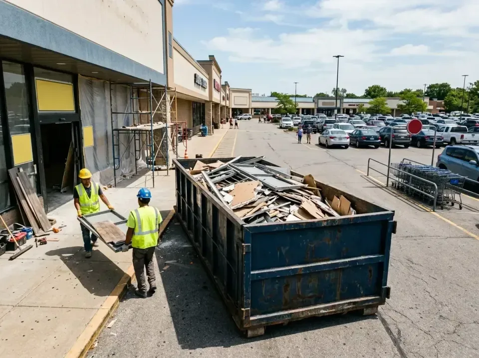 retail-store-renovation-debris-003 — frequently asked questions, Roll-off Dumpster Rentals in Godfrey, IL